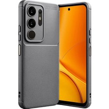 Vivo Y29 4g Auto Fus Karbon Kapak - Gri