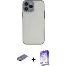 Pileli Store Pilelistore™ iPhone 13 Pro Max Kılıf Ahenk Çizgi Serisi - Siyah Bilvis 5in1 3D Magic Cam Ekran Koruyucu + Renkli Kamera Lens Koruma Cam - Tu
