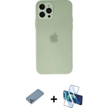 İlk El Grup Pilelistore™ iPhone 12 Pro Kılıf Atlas Minimal Prime - Siyah 3D Antistatik Seramik Nano Ekran Koruyucu + Shine Kamera Lens Koruma Cam - Gı