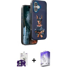 Pileli Store Pilelistore™ iPhone 16 Kılıf Nova Form Koleksiyonu - Siyah Bilvis 5in1 3D Magic Cam Ekran Koruyucu + Bilvis Titan Kamera Lens - Yl