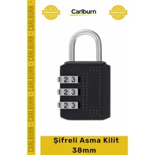 Carlburn #kilit Sert Çelik Gövde Güvenli Pratik Emniyet Uzun Ömürlü Dayanıklı Kaliteli Şifreli Asma Kilidi