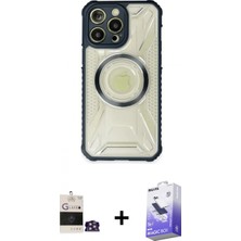 İlk El Grup Pilelistore™ iPhone 14 Pro Max Kılıf Kutup Modern - Siyah Bilvis 5in1 5d Magic Hayalet Cam Ekran Koruyucu + Bilvis Titan Kamera Lens - Gs