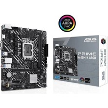 Asus Prıme H610M-K Argb Ddr4 HDMI Pcıe 16X V3.0 1700P Matx
