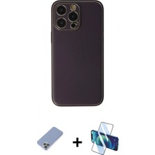 İlk El Grup Pilelistore™ iPhone 13 Pro Kılıf Yadigar Klasik - Siyah 3D Antistatik Seramik Nano Ekran Koruyucu + Metal Kamera Lens Koruma Cam - Kuyl