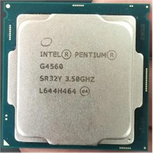 Intel Pentium Dc G4560 3mb 2çekirdekli O/b Hd VGA 1151P 54W Kutusuz+Fansız