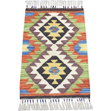 Zehra Abla Halı Yeni El Dokuma Ender Cerit Yörükleri Meşhed Iran Yün Kilim 7324