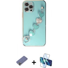 İlk El Grup Pilelistore™ iPhone 12 Pro Max Kılıf Nova Işık Prime - Siyah 3D Antistatik Seramik Nano Ekran Koruyucu + Metal Kamera Lens Koruma Cam - Gd