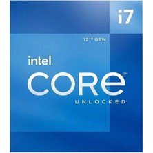 Intel Core I7 12700 37MB 12çekirdekli O/b UHD VGA 1700P 65W Kutusuz+Fansız