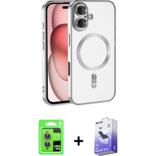 Pileli Store Pilelistore™ iPhone 17 Kılıf Nova Işık Özel Seri - Siyah Bilvis 5in1 5d Magic Hayalet Cam Ekran Koruyucu + Raze Metal Kamera Lens - Akmr