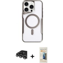 Pileli Store Pilelistore™ iPhone 14 Pro Max Kılıf Yadigar Klasik Özel Seri - Siyah 6d Mat Seramik Hayalet Nano Ekran Koruyucu + Raze Metal Kamera Lens - Gs