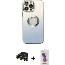 İlk El Grup Pilelistore™ iPhone 14 Pro Max Kılıf Kutup Yansıma Özel Seri - Siyah Joko 5d Cam + Raze Metal Kamera Lens - Gd