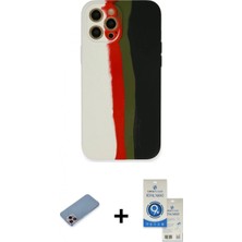 İlk El Grup Pilelistore™ iPhone 12 Pro Max Kılıf Yadigar Çizgi - Şeffaf Royal Nano Ekran Koruyucu + Shine Kamera Lens Koruma Cam - Pe