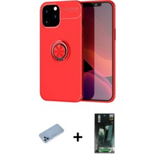 Marsilyan™- iPhone 12 Pro Max Kılıf Yankı Form Prime - Siyah 360 Mat Full Body Arka Koruyucu + Shine Kamera Lens Koruma Cam - Mı