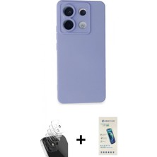 Pileli Store Pilelistore™ Redmi Note 13 Pro 5g Kılıf Ahenk Serisi - Şeffaf Pasifik Cam Ekran Koruyucu + Kamera Lens Koruma Cam - Sf