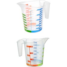 Ozcmax Ölçü Kabı Dereceli Renkli 1000 Mll + 300 ml Set