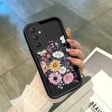 Ucuc Samsung Galaxy A34 Uyumlu Siyah Silikon Şık Baskı Kılıf Darbeye Dayanıklı Kamera Korumalı