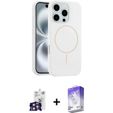 Pileli Store Pilelistore™ iPhone 16 Pro Max Kılıf Yankı Form Serisi - Siyah Bilvis 5in1 3D Magic Cam Ekran Koruyucu + Bilvis Titan Kamera Lens - Tmgı