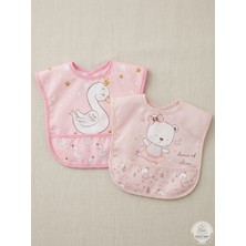 Gökçe Baby 2'lü Set Kısa Kollu Bağlamalı Ayarlanabilir Sıvı Geçirmez Aktivite ve Mama Önlüğü