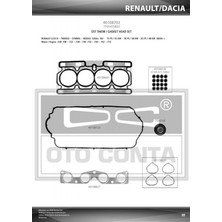 Oto Conta Depomix Motor Takim Conta Clio Ii 01 06 Clio Iii 05 14 Clio Iv 12 Symbol Ii 08 14 Logan 04 Sandero 08 1.2 16V D4F