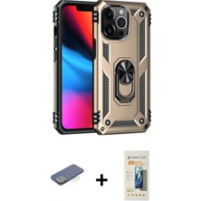 Pileli Store Pilelistore™ iPhone 13 Pro Max Kılıf Ahenk Klasik Koleksiyonu - Siyah 6d Mat Seramik Hayalet Nano Ekran Koruyucu + Renkli Kamera Lens Koruma Cam - Yl
