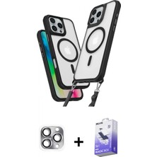Pileli Store Pilelistore™ iPhone 16 Pro Max Kılıf Atlas Doku Koleksiyonu - Siyah Bilvis 5in1 5d Magic Hayalet Cam Ekran Koruyucu + Pers Alüminyum Kamera Lens - Gı