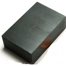 Dünya Magnet Ferrit Mıknatıs 100 x 50 x 20 mm Kömür Seramik Malzeme 1 Adet Blok Şekil