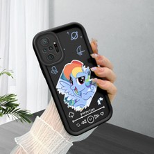 Ucuc Redmi Note 10 PRO(M2101K6) Uyumlu Siyah Silikon Şık Baskı Kılıf Darbeye Dayanıklı Kamera Korumalı