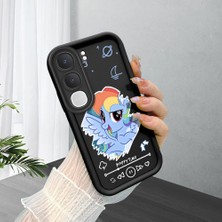 Ucuc Vivo Y31/Y21D Uyumlu Siyah Silikon Şık Baskı Kılıf Darbeye Dayanıklı Kamera Korumalı
