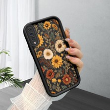 Ucuc Samsung Galaxy A50/A50S/A30S Uyumlu Siyah Silikon Şık Baskı Kılıf Darbeye Dayanıklı Kamera Korumalı