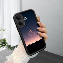 Ucuc Vivo V60 Lite 4g/5g Uyumlu Siyah Silikon Şık Baskı Kılıf Darbeye Dayanıklı Kamera Korumalı