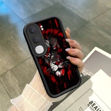 Ucuc Vivo Y31/Y21D Uyumlu Siyah Silikon Şık Baskı Kılıf Darbeye Dayanıklı Kamera Korumalı