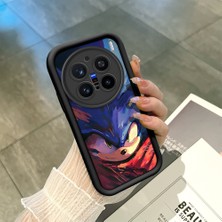 Ucuc Vivo X200 Pro Uyumlu Siyah Silikon Şık Baskı Kılıf Darbeye Dayanıklı Kamera Korumalı