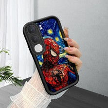 Ucuc Vivo Y31/Y21D Uyumlu Siyah Silikon Şık Baskı Kılıf Darbeye Dayanıklı Kamera Korumalı