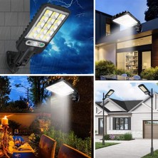 Hereveoyuncak 3 Farklı Işık Modlu Güneş Enerjisiyle Şarj Olan Dış Mekan Uyumluu Kumandalı Solar Duvar Ledi