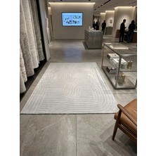 Merinos Jonas Gri Jel Dmr Halıcılık Modern Kaymaz Taban Salon Hol, Koridor Mutfak Yıkanabilir Jel Kesme Yolluk