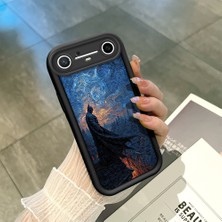 Ucuc Tecno Spark Slim/pova Slim Uyumlu Siyah Silikon Şık Baskı Kılıf Darbeye Dayanıklı Kamera Korumalı