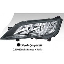 Ayfar Depomix Far Motorlu Sol - Siyah Çerçeveli LED Ballast Dahil Ducato Maxi -P.boxer - C.jumper 14