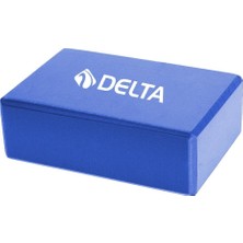 Delta Yoga Köpüğü Eva Yoga Bloğu Tekil Mavi Renkli Pilates Duruş Destek Bloku