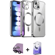 Pileli Store Pilelistore™ iPhone 14 Kılıf Nova Işık Özel Seri - Siyah Bilvis 5in1 5d Magic Hayalet Cam Ekran Koruyucu + Raze Metal Kamera Lens - Sh