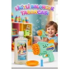 Farbu Oyuncak Köpük Baloncuk Makinası! 3 Parçalı Yanında 500ML Baloncuk Likiti Hediyeli Eğlenceli Oyun Seti