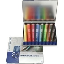 Talens Van Gogh 24 Renk Kuru Boya Kalemi Seti Metal Kutu ile Yaratıcı Boyama Deneyimi