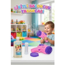 Farbu Oyuncak Köpük Baloncuk Makinası! 3 Parçalı Yanında 500ML Baloncuk Likiti Hediyeli Eğlenceli Oyun Seti