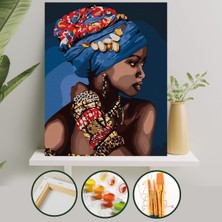 Palmiye Hobi Sanat Zarafet 40x50 CM Sayılarla Boyama Tuval Seti Fırça Boya Dahil