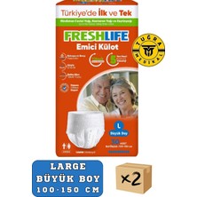 Freshlife Yetişkin Külotlu Hasta Bezi Emici Külot L (Büyük Boy) 60 Adet 2 Paket