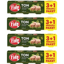 Fide Zeytinyağlı Ton Balığı (4X80 Gr) x 4 Paket
