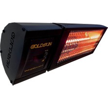 Goldsun GSN20P 2000 W Kumandalı İnfrared Isıtıcı Siyah Geniş Tarama Açısıyla Dış Mekan İçin