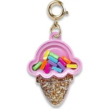 Charm It Gold Ice Cream Cone Shaker Charm CICC1407