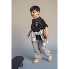 DeFacto Beli Lastikli Jean Pantolon Erkek Bebek G7555A526SP