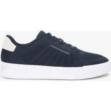 Tommy Hilfiger Th Court Knıt Erkek Mavi Sneakers - FM0FM05823