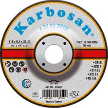 Karbosan Metal Taşlama Taşı 180X8.0X22.23